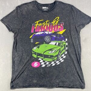 Fast and Furious T-Shirt Adult XL Black VTG Style Short Sleeves Graphic Mens